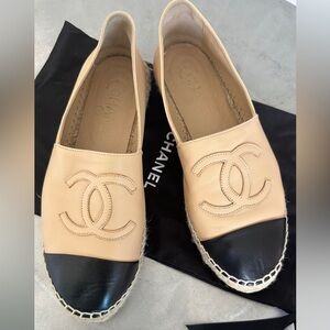 Chanel Lambskin leather Espadrilles, size 38